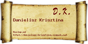 Danielisz Krisztina névjegykártya